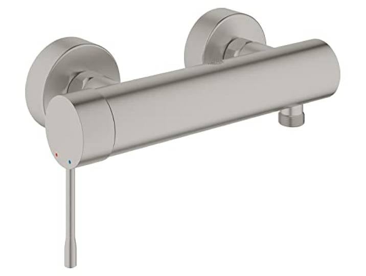 GROHE Essence Mitigeur Douche\, Robinet mural\, Avec clapet Anti-Retour\, Supersteel\, 33636DC1