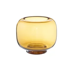 HOME STORY Windlicht   ¦ braun ¦ Glas ¦ Maße (cm): H: 19,5  Ø: 23.5