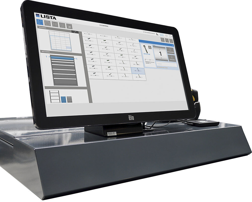 LISTA Lagerverwaltungssoftware E-Control, für E-Multicabinet, USB Classic