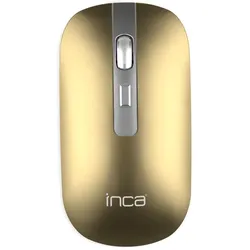 Bluetooth & kabellose 2,4G kabellose optische Maus wiederaufladbare 800-1200-1600 Gold