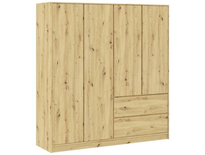 Kleiderschrank 195/206/57 cm Eiche Artisan