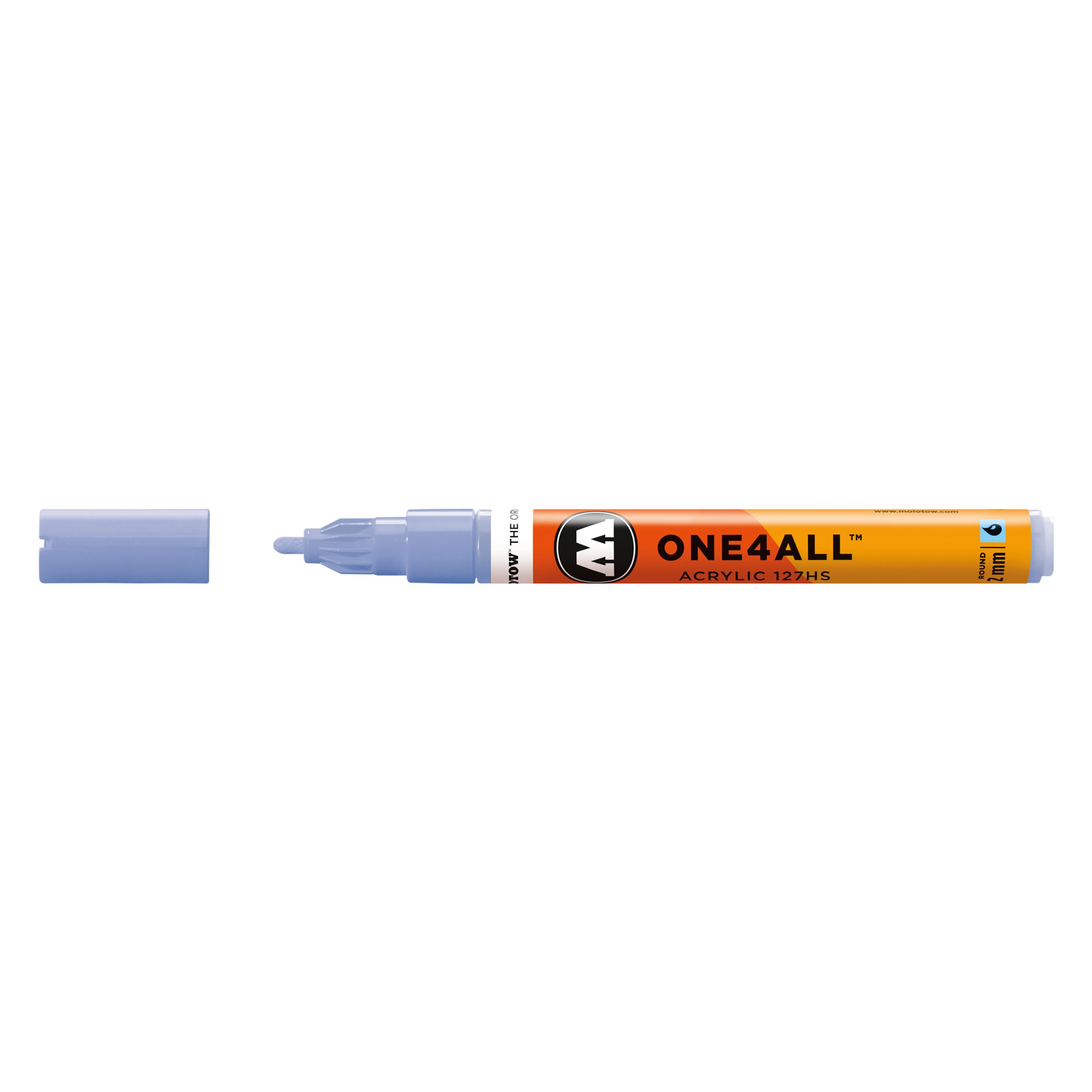 Molotow Permanentmarker One4All 127 HS nachfüllbar 2mm blauviolett pastell (1x) (MO127228)