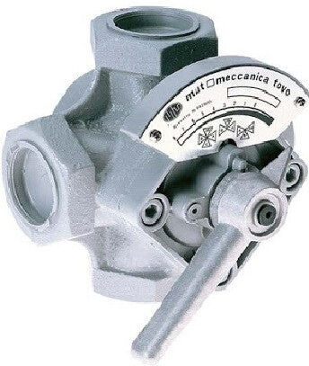 MUT Valvola Misceltarice Filetatta Da 2" a 3 Vie Con Rotore a Farfalla