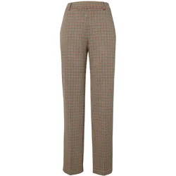 Tchibo - Komfort-Palazzohose mit Hahnentritt-Jacquard - Damen - Gr. 54 - weiß/jacquard
