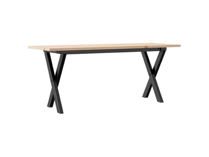 KFGWERSTY Couchtisch 110 x 40 x 45 cm Massivholz Kiefer Natur Massives Kiefernholz, unbehandelte Oberfläche, pulverbeschichteter Stahlrahmen, 45 cm Tischhöhe, fürs Wohnzimmer