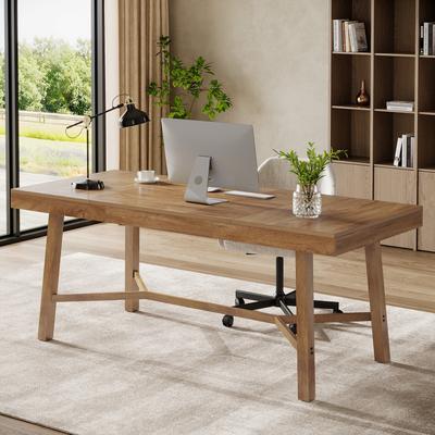 Bluebell 70.8-Inch Executive Desk, Large Computer Desk for Home Office, Modern Style