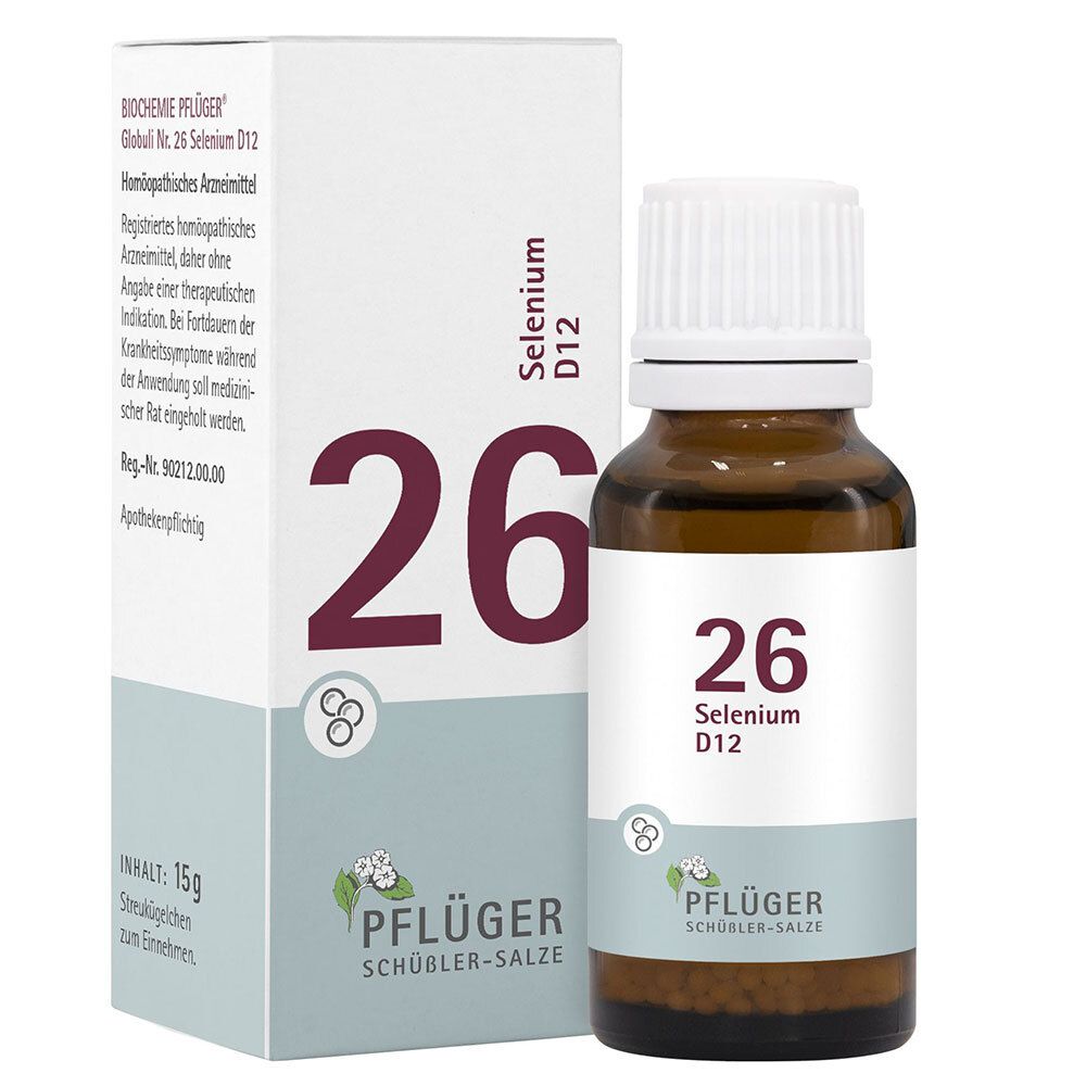 Biochemie Pflüger 26 Selenium D 12 Globuli 15 g