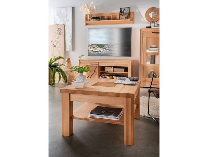 Couchtisch 70x70cm 'Danzig' Kernbuche geölt