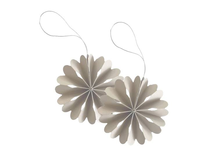 Cooee Design Décoration de Noël Paper Flowers Naturel