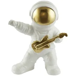 Deko Figur Astronaut   , weiß , Porzellan , Maße (cm): B: 12,5 H: 28