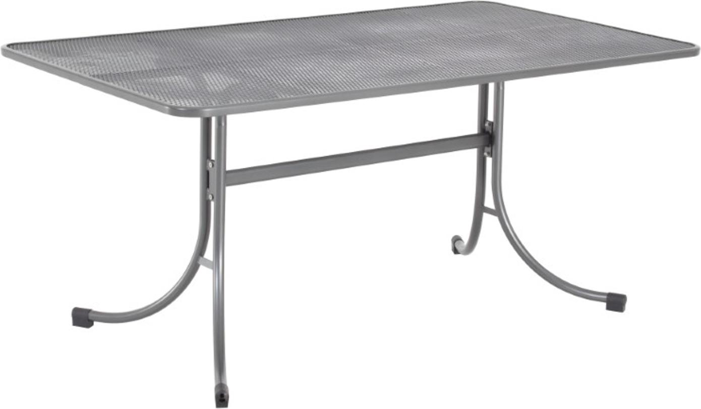 MWH Universal Gartentisch - Metall, Farbe: Eisengrau, Maße: 160 cmx90 cmx74 cm; 879517