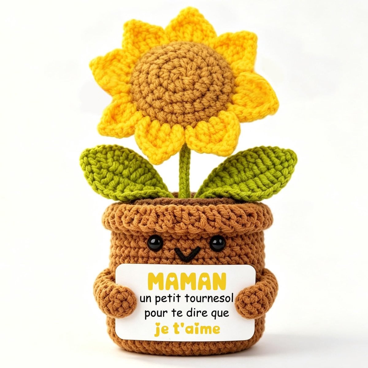 Handgemaakte Zonnebloem Decoratie - Positieve Gelukbrenger voor op tafel