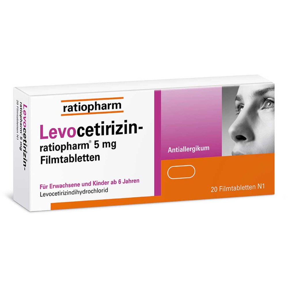 ratiopharm GmbH Levocetirizin-ratiopharm 5 mg Filmtabletten 15197735