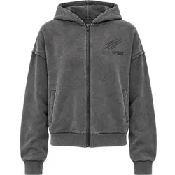 PLEIN SPORT Kapuzen-Sweatjacke, Größe XS in Schwarz 02