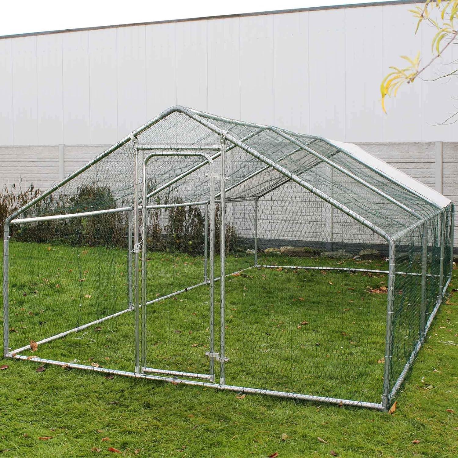 Außenstall - Stall - Kaninchenstall - Außengehege - Tierkäfig - UV-beständiges, wasserdichtes Dach