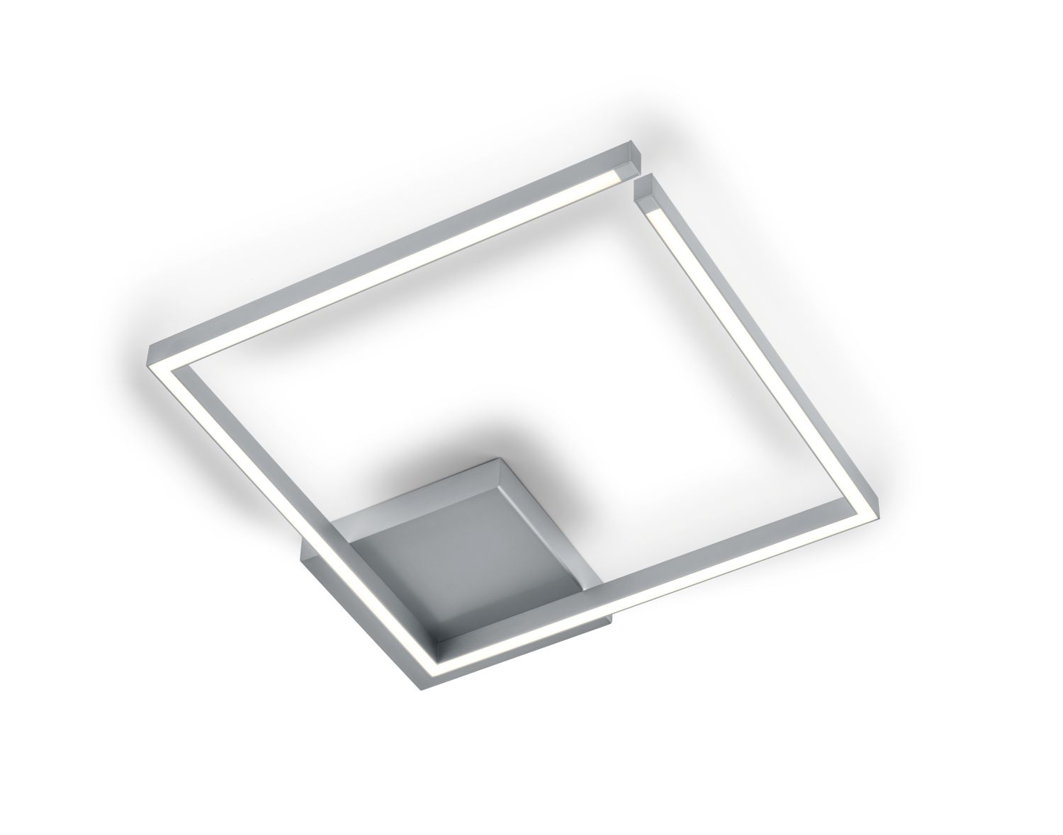 GKS Knapstein LED-Deckenleuchte YOKO 50x50cm Nickel 91.369.05 4250035833524