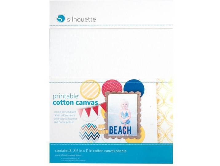 Basteltextilien Silhouette Weiss Baumwolle B 21.59 cm T 27.94 cm