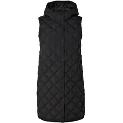 Tchibo - Lange Steppweste mit Kapuze - Damen - Gr. 42 - schwarz