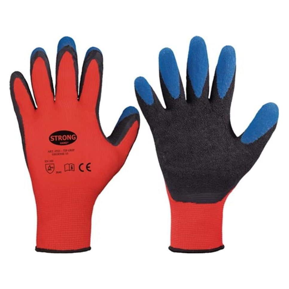 Stronghand Handschuhe Tip Grip Grösse 9 rot/schwarz/blau PSA-Kategorie 99999999 (9) (0523-09H)