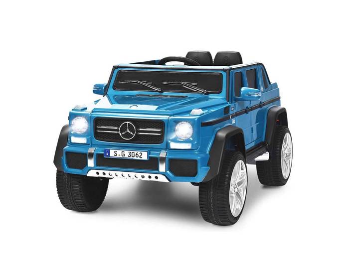 Costway Kinderauto Mercedes Benz 12V Blau, Metall, 115x57x67 cm, Freizeit & Co, Gartenspielzeug, Kinder-Elektrofahrzeuge