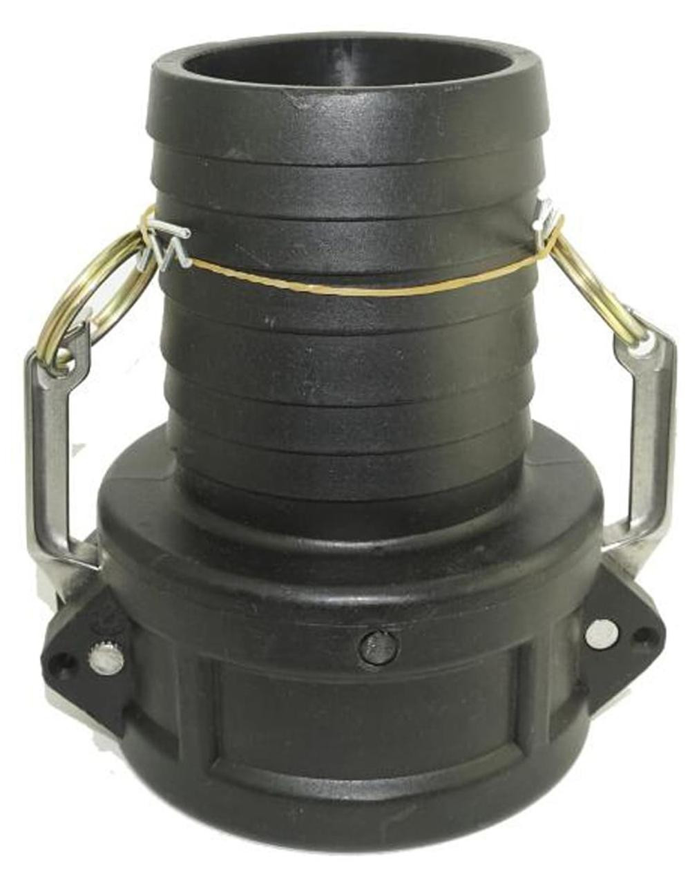 Camlock C Adapter Vrouwelijke Pijp Connector Zwart Kunststof Tuinslang Fitting voor Tank en Vaten