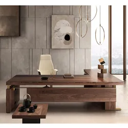 Eck Büro Schreibtisch groß Holz Tullopo
