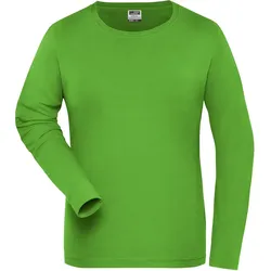 Damen Bio Stretch Langarmshirt "JN1803" UV-Schutz - S - lime-green