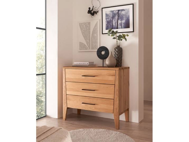 Kommode 90x80cm 'Ancona' Wildeiche teilmassiv geölt