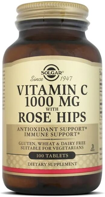 Solgar VITAMINA C 1000mg COM ROSA MOSQUETA 100 Tabs