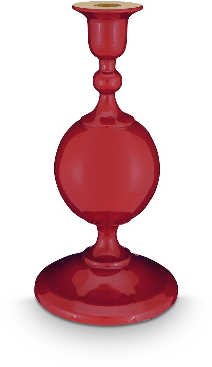 Pip Studio Love Birds Sphere Kandelaar - Donkerrood - Aluminium - 24 cm