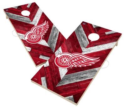 Skip's Garage Detroit Red Wings NHL Cornhole Board Set