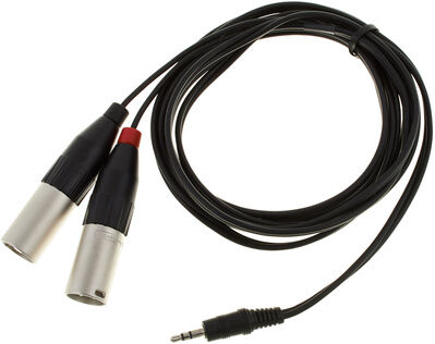pro snake Adapter Cable XLR - Mini Jack Schwarz