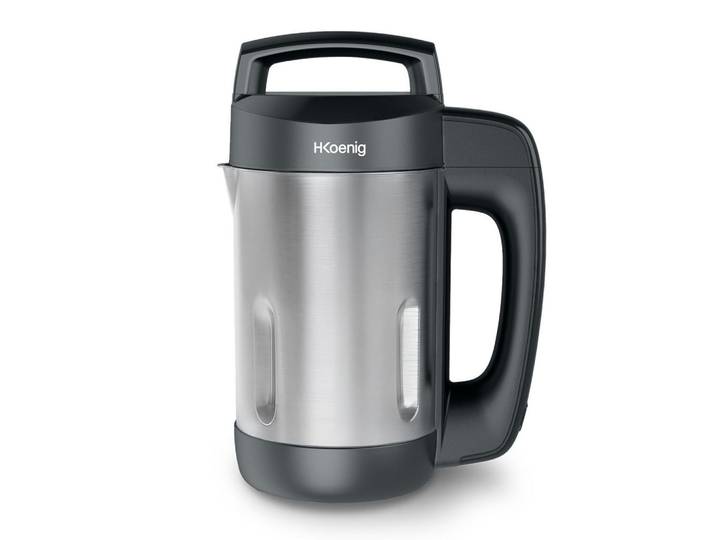 HKoenig Mixer Mxc20 Grau, 1.1L, Professionelles Multifunktionsgerät, Mixfunktion, 2 Kochprogramme, 850W, Metall, 21.5x30.5x14.4 cm, Kochgeschirr, Küchengeräte, Küchenmaschinen