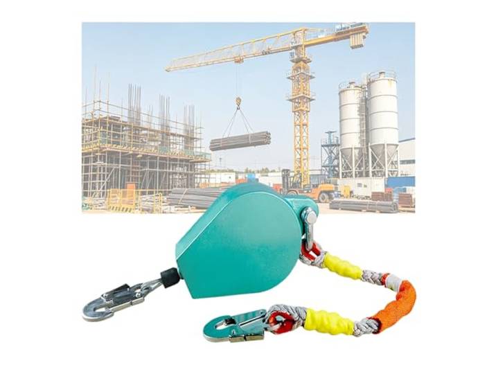 Selbsteinziehendes Rettungsseil mit Doppelbremssystem zur Absturzsicherung(150KG/15M-49.2 FT)