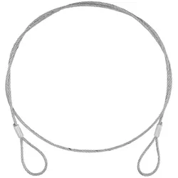 EUROLITE Stahlseil (SC) 900x4mm silber