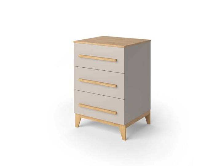 VitaliSpa Kommode Malia, Cashmere/Artisan, 60 x 88 cm zur Aufbewahrung von Kleidung und Spielzeug im Kinderzimmer