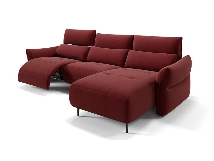 Stoff Ecksofa PERUGIA Eckcouch Relaxgarnitur Funktionssofa Designer Couch