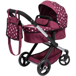 Bayer Design Kombi-Puppenwagen Xeo, dunkelrot