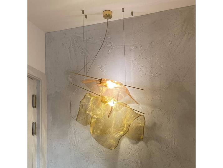 Design hanglamp Petite Parachute, brons / oud-messing, Hal, metaal, Design, hanglamp