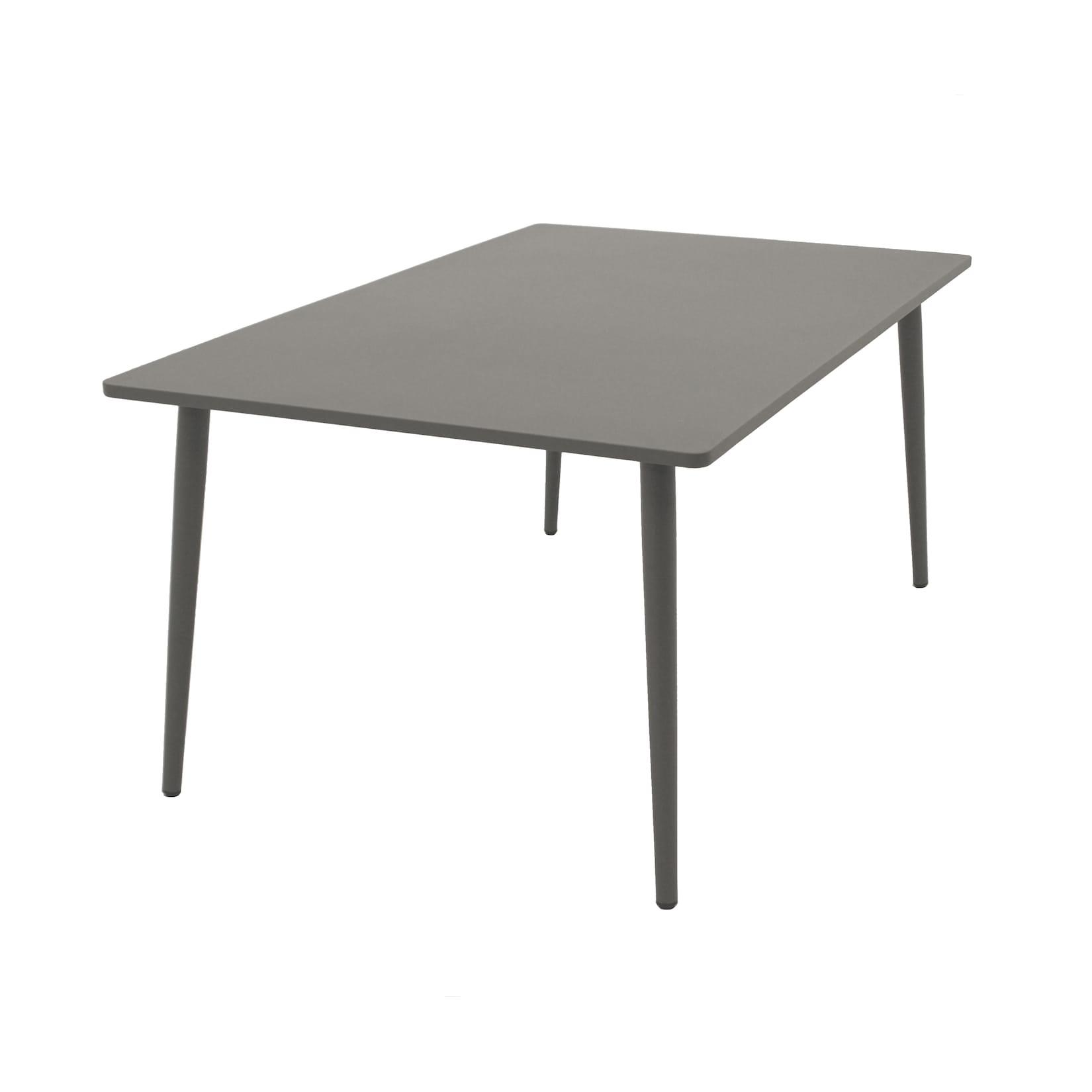Tisch DENVER 100x160cm, Metall grau