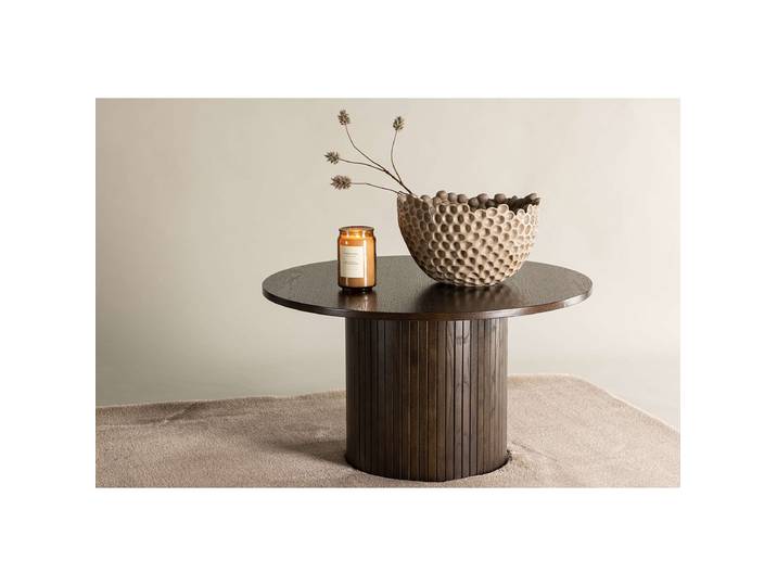Table basse Bianca ronde Ø 80cm Marron