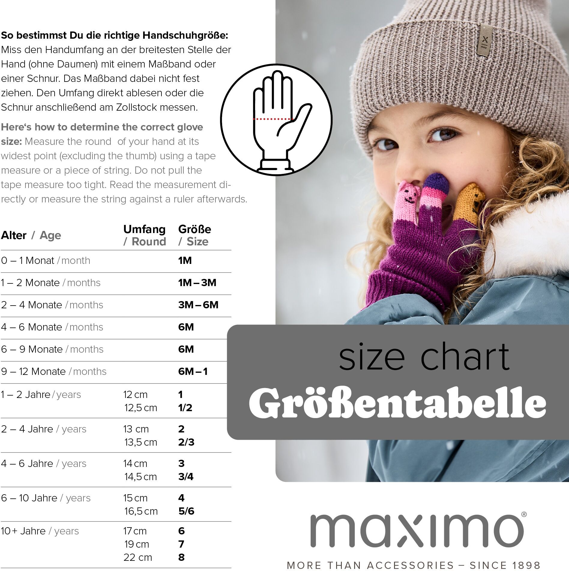 Strickhandschuhe MAXIMO, Jungen, Gr. 1, blau (marine), Strick, Wolle, unifarben, Handschuhe Strickhandschuhe, Fingerhandschuhe, Wolle, wärmend, atmungsaktiv, basic, bequem marine 1