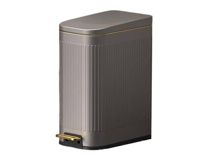 9bbhfJw4R Haushaltsmülleimer Retro-Mülleimer for Wohnzimmer, Küche, Badezimmer(Grigio,13L)