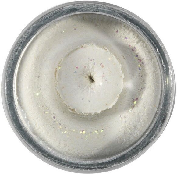 Berkley Powerbait Natural Glitter Trout Dough-Garlic-White Glitter
