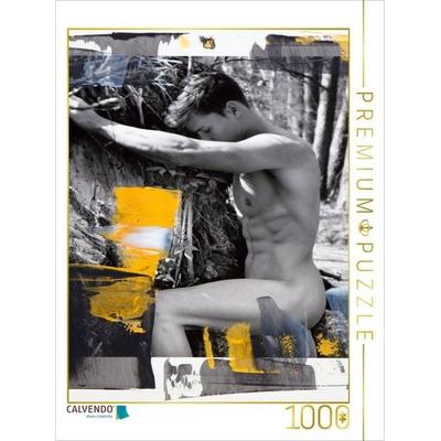 CALVENDO Puzzle Ein Motiv aus dem Kalender Männer - übermalte Aktfotografien | 1000 Teile Lege-Größe 64x48cm Foto-Puzzle für glückliche Stunden