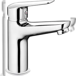 DEANTE Waschbeckenarmatur Chrom Einhebelmischer mit Flachhebel 11,3 cm hoher Auslauf
