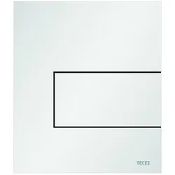 TECEsquare Urinal-Betätigungsplatte, Metall, inklusive Kartusche, 9242814, Farbe: Weiß Matt