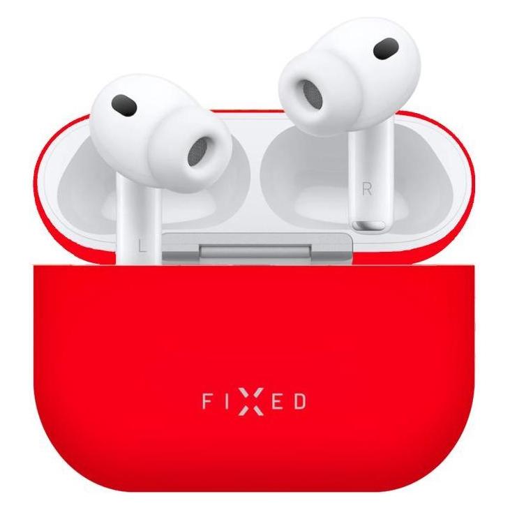 Fixed Seidenetui für Apple AirPods Pro 3 Ohrhörer, rot (Kopfhörer Hülle) (FIXSIL-1629-RD)