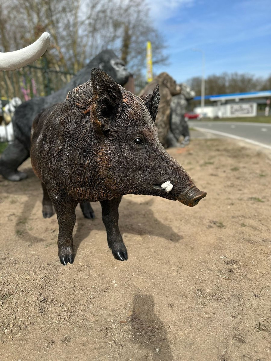 Goodyz Wilde dieren Everzwijn Staande versie XXXL Bruin