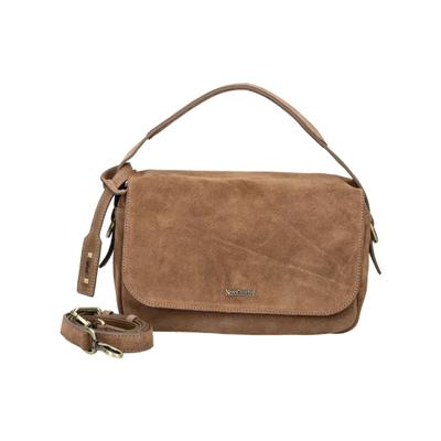 Henkeltasche NERO GIARDINI "Nero Giardini Taschen Veloursleder", Damen, Gr. onesize, braun, Veloursleder, Taschen